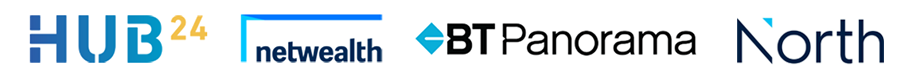 Platform names: Hub24, netwealth, BT Panorama, North
