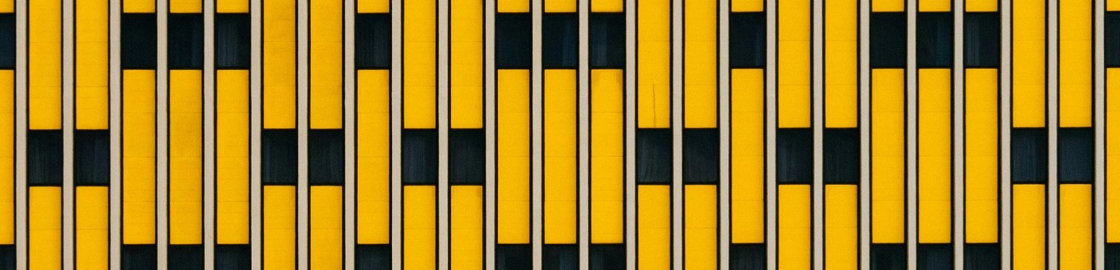 Orange and black bars arranged in vertical stripes.